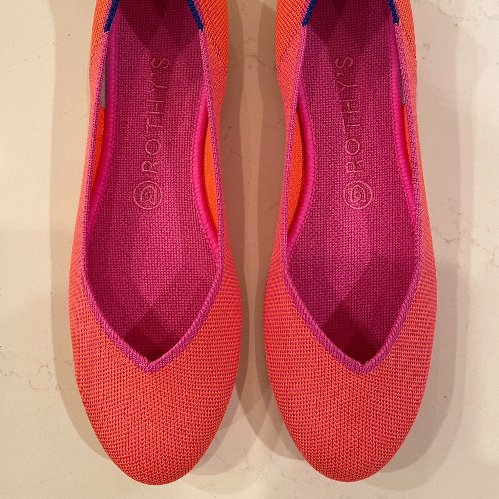 Rothy’s tropical pink flat